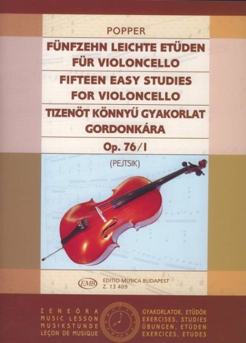 Popper, David: Tizenöt könnyű gyakorlat Op. 76/1