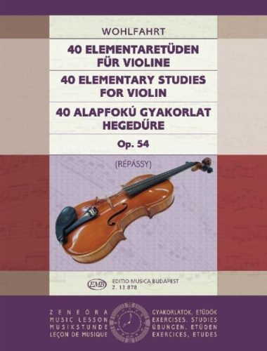 Wohlfahrt, Franz: 40 alapfokú gyakorlat. Op. 54