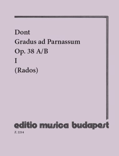 Dont, Jakob: Gradus ad Parnassum 1. Op. 38 A/B