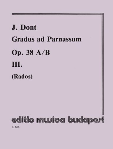 Dont, Jakob: Gradus ad Parnassum 3