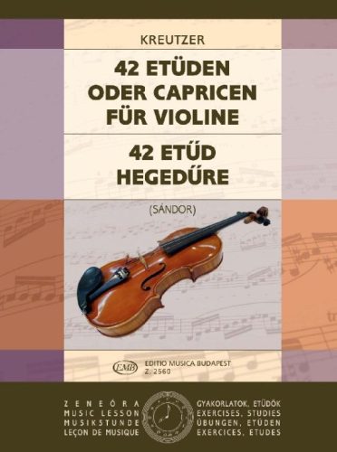 Kreutzer, Rodolphe: 42 etűd hegedűre