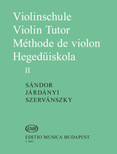 Járdányi Pál – Sándor Frigyes – Szervánszky Endre: Hegedűiskola II.