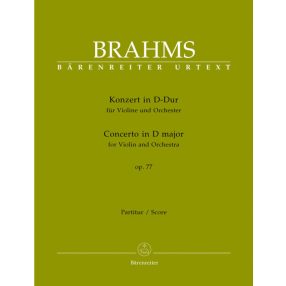   Brahms, Johannes: Concerto for Violin and Orchestra partitúra Op. 77