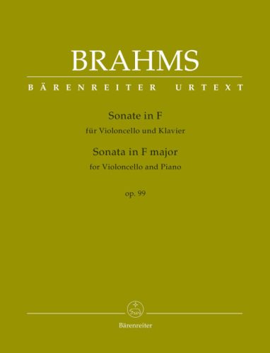 Brahms, Johannes: Sonata for Violoncello and Piano játszópartitúra Op. 99