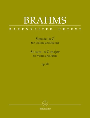 Brahms, Johannes: Sonata for Violin and Piano játszópartitúra Op. 78