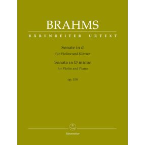   Brahms, Johannes: Sonata for Violin and Piano játszópartitúra Op. 108