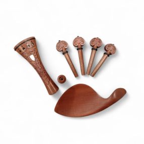 4/4 Hegedű felszerelés SET, Jujube, Faragott