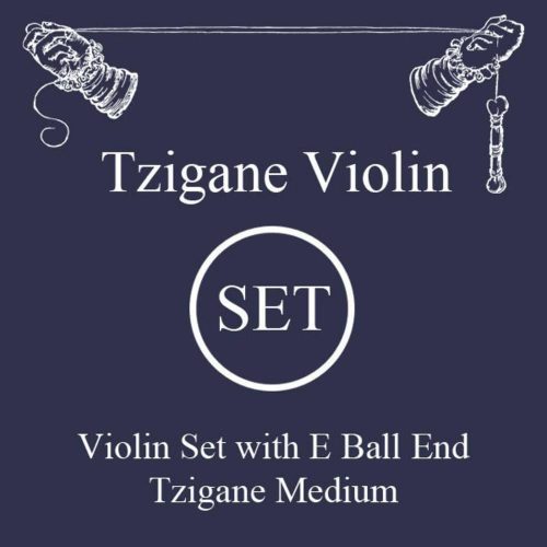 Larsen Tzigane hegedűhúr SET 4/4, E-ball end