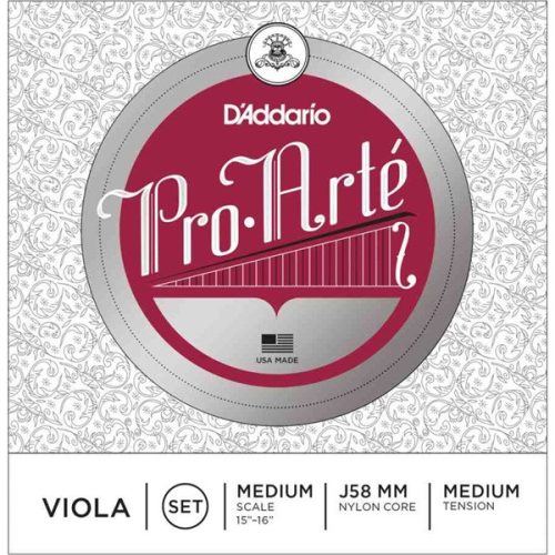 D'Addario Pro Arté brácsahúr SET 