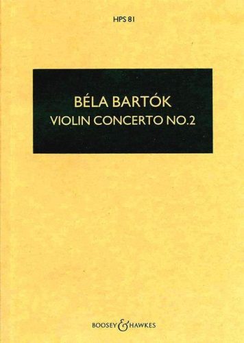 Bartók Béla: Violin Concerto No. 2 HPS 81 kispartitúra