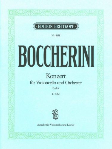 Boccherini, Luigi: Violoncello Concerto in Bb major Urtext zongorakivonat