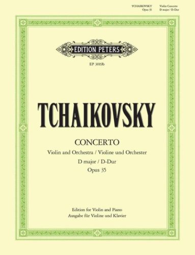 Tchaikovsky, Pyotr Ilyich: Concerto in D Op. 35 (Ausgabe für Violine und Klavier vom Komponisten) zongorakivonat