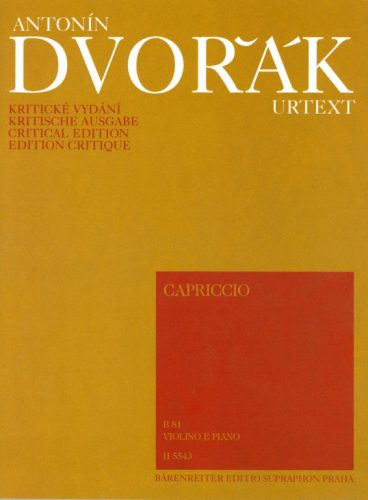Dvořák, Antonín: Capriccio Concert Rondo for Violin and Piano játszópartitúra